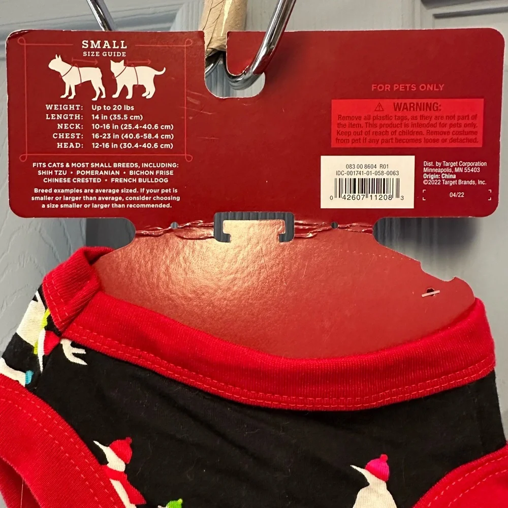 Wondershop Black Penguin Print Dog Outfit